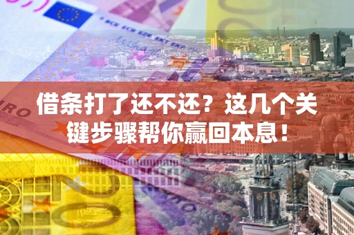 济南借条打了还不还？这几个关键步骤帮你赢回本息！