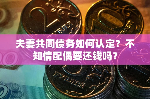 济南夫妻共同债务如何认定？不知情配偶要还钱吗？