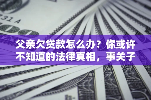 济南父亲欠贷款怎么办？你或许不知道的法律真相，事关子女未来