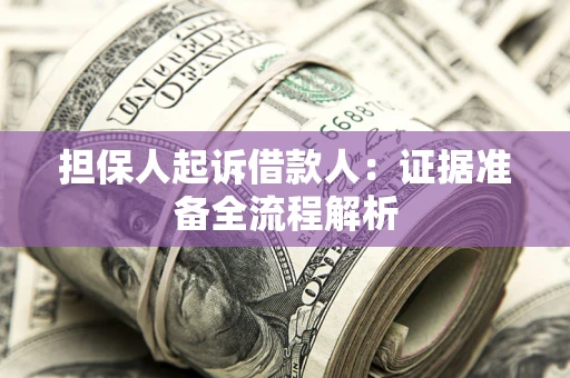 济南担保人起诉借款人：证据准备全流程解析